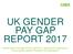 UK GENDER PAY GAP REPORT 2017