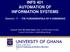 INFS 401 AUTOMATION OF INFORMATION SYSTEMS