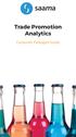 Trade Promotion Analytics. Consumer Packaged Goods