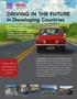 DRIVING IN THE FUTURE in Developing Countries