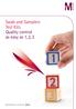 Swab and Samplers Test Kits Quality control as easy as 1, 2, 3
