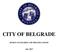CITY OF BELGRADE DESIGN STANDARDS AND SPECIFICATIONS