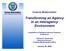 Transforming an Agency in an Interagency Environment