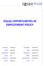 EQUAL OPPORTUNITIES IN EMPLOYMENT POLICY