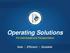 Operating Solutions. For Intermodal and Transportation. Safe Efficient Scalable