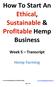 How To Start An Ethical, Sustainable & Profitable Hemp Business