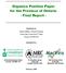 Organics Position Paper for the Province of Ontario - Final Report -
