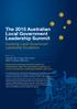 The 2015 Australian Local Government Leadership Summit