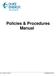 Policies & Procedures Manual