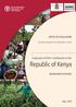 OFFICE OF EVALUATION. Country programme evaluation series. Evaluation of FAO s Contribution to the. Republic of Kenya MANAGEMENT RESPONSE