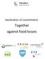 Declaration of commitment: Together against food losses