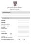 APPLICATION FOR EMPLOYMENT CORPORATE SERVICES