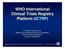 WHO International Clinical Trials Registry Platform (ICTRP)