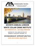 SEVENTH ANNUAL LONDON WHITE COLLAR CRIME INSTITUTE OCTOBER 8-9, 2018 LONDON