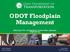 ODOT Floodplain Management. Jeffrey Syar, P.E., Administrator, Central Office,Hydraulic Engineering