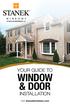 YOUR GUIDE TO WINDOW & DOOR INSTALLATION. Visit stanekwindows.com