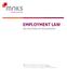 EMPLOYMENT LAW An overview of our practice