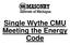 Single Wythe CMU Meeting the Energy Code