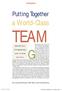 IN THIS ARTICLE. Team Building. Global teams, a powerful tool