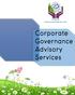 Corporate Governance Advisory Services