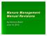 Manure Management Manual Revisions. Ag Advisory Board June 16, 2010