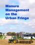 Manure Management on the Urban Fringe