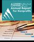 Building trust with your. Annual Report. For Nonprofits