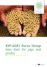 EIP-AGRI FOCUS GROUP NEW FEED FOR PIGS AND POULTRY STARTING PAPER MAY 2018