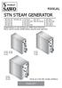STN STEAM GENERATOR. Congratulations on your purchase of a SAWO Steam Generator. Please read the manual carefully before using the steam generator.