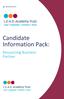 Candidate Information Pack: Resourcing Business Partner