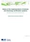 Status of the implementation of biofuels and bioenergy certification systems