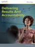 Delivering Results And Accountability