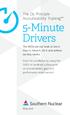 5-Minute Drivers. The Oz Principle Accountability Training. The 5MDs are our tools to See It, Own It, Solve It, Do It and achieve our key results.