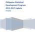 Philippine Statistical Development Program Update PRIMER
