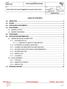 TYPE APPLICATION SPECIFICATION TABLE OF CONTENTS