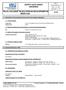 SAFETY DATA SHEET Revised edition no : 0 SDS/MSDS Date : 6 / 9 / 2013
