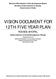 VISION DOCUMENT FOR 12TH FIVE YEAR PLAN