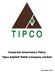 Corporate Governance Policy Tipco Asphalt Public Company Limited