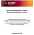 Performance Monitoring Report: Business and Industry Services
