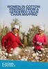 WOMEN IN COTTON: FINDINGS FROM A GENDERED VALUE CHAIN MAPPING