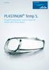PLASTINUM. PLASTINUM Temp S. Advanced temperature control of injection moulds with carbon dioxide.