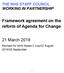 Framework agreement on the reform of Agenda for Change