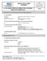SAFETY DATA SHEET Revised edition no : 0 SDS/MSDS Date : 19 / 10 / 2012