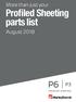 Profiled Sheeting parts list