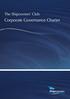 The Shipowners Club. Corporate Governance Charter