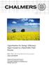Opportunities for Energy Efficiency Improvement in a Renewable Fuels Process