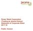 Power Retail Corporation (Trading as Jacana Energy) Statement of Corporate Intent Public Version