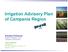 Irrigation Advisory Plan of Campania Region