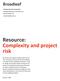 Resource: Complexity and project risk