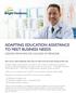 ADAPTING EDUCATION ASSISTANCE TO MEET BUSINESS NEEDS